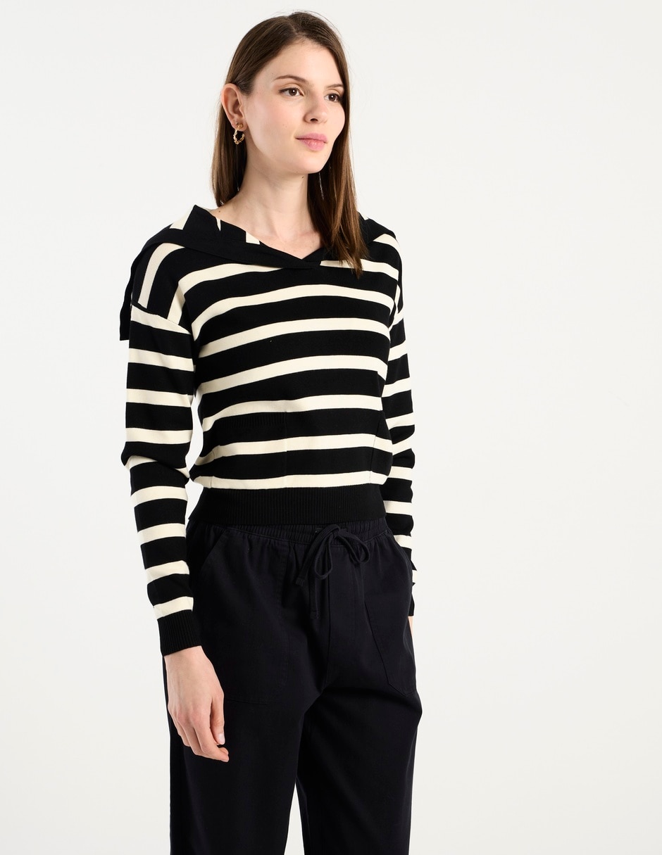 Suéter cuello V para mujer 5