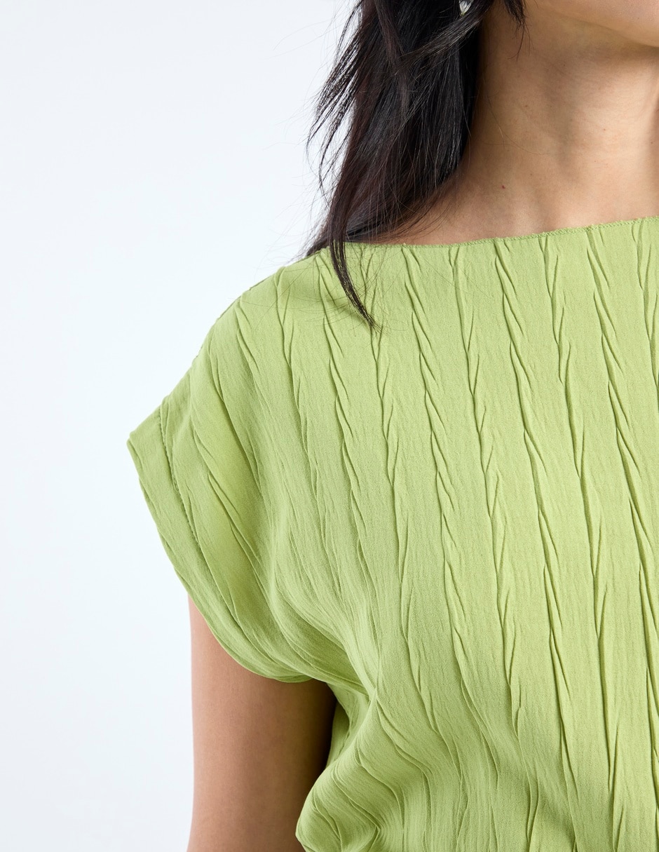 Blusa manga corta para mujer 7