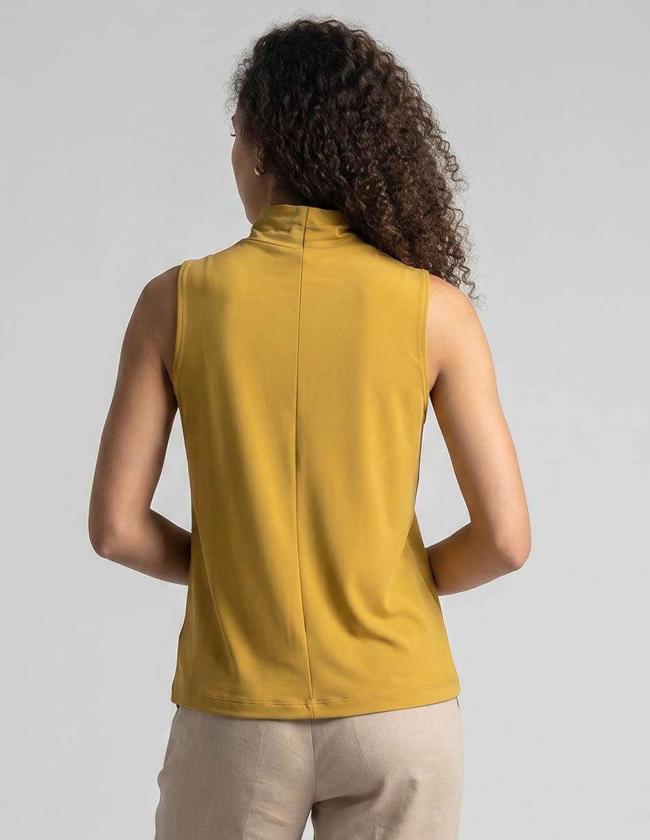 Top cuello alto tirante ancho 6
