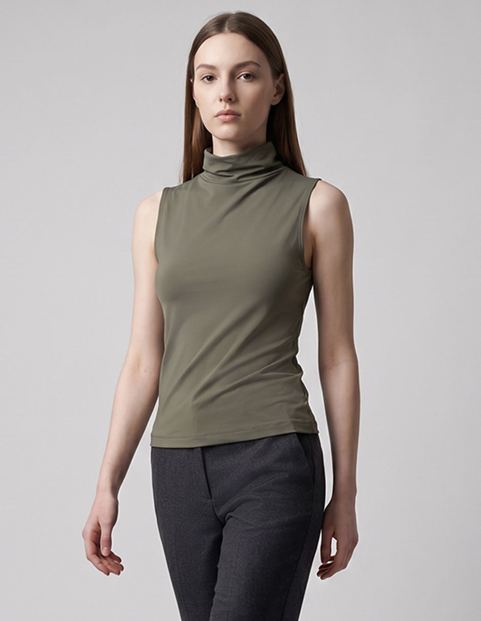Top cuello alto
