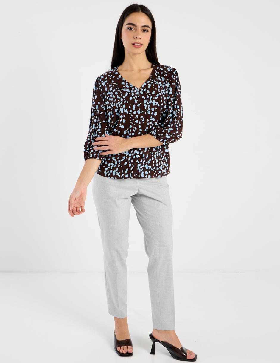 Pantalón de vestir slim para mujer 4
