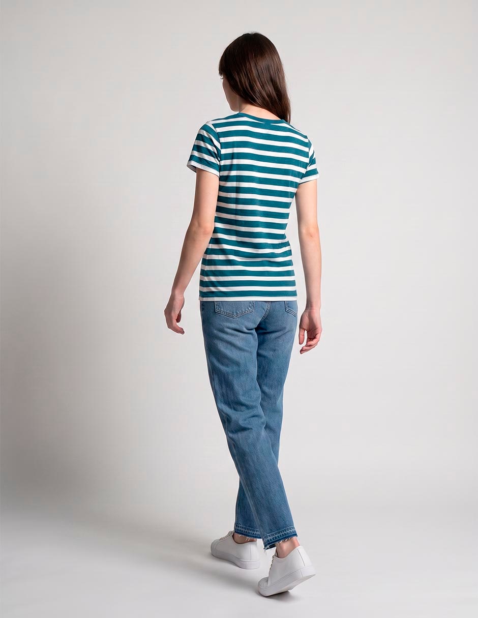 Playera manga corta cuello v mujer 2