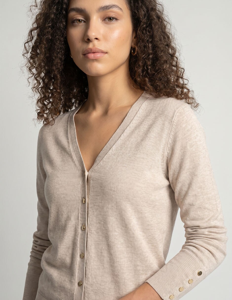 Suéter Contempo cuello V para mujer