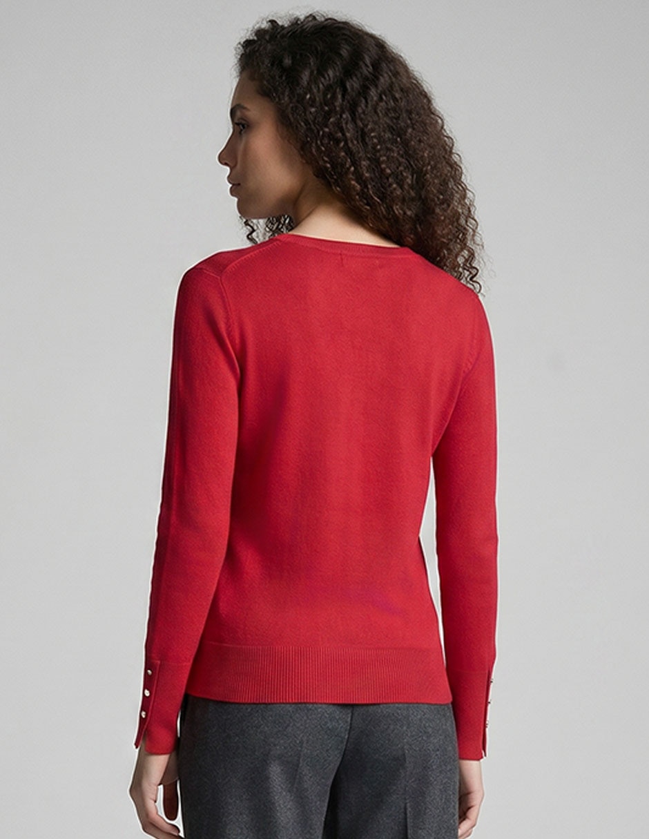 Suéte cuello v para mujer 2