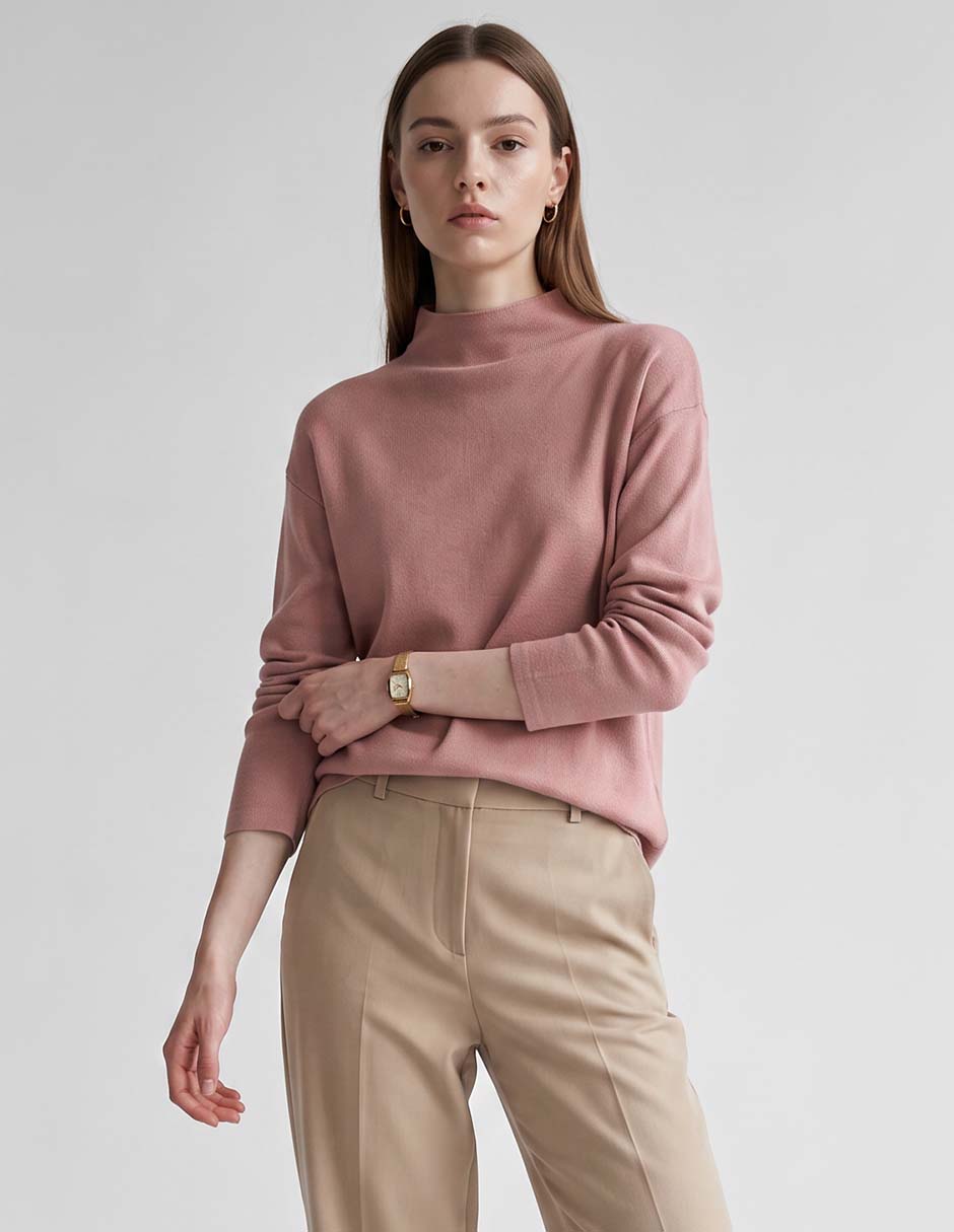 Suéter cuello alto para mujer Suéter cuello alto para mujer