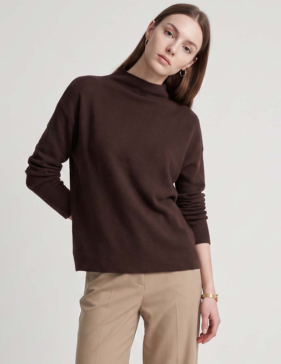 Suéter cuello alto para mujer 1