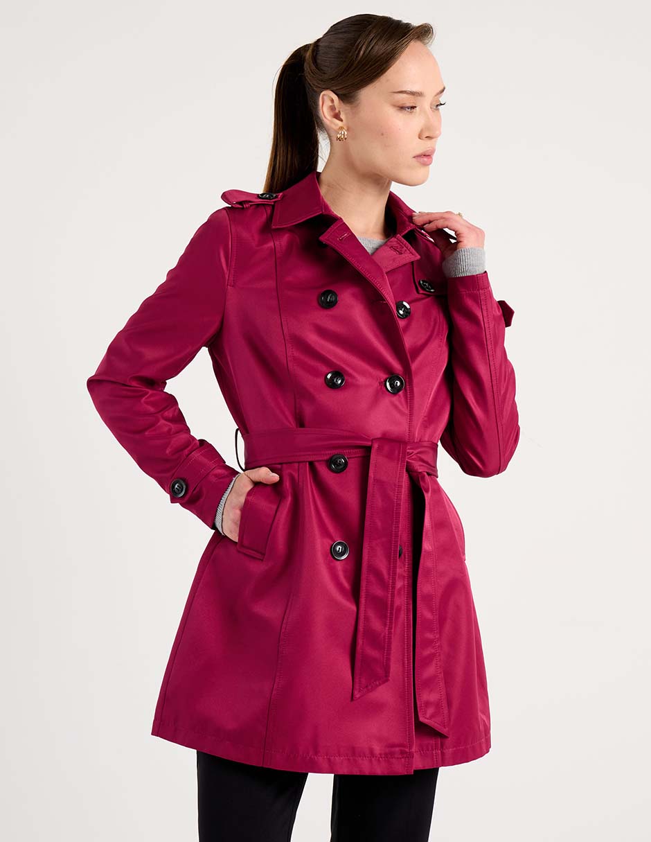 Gabardina con bolsillos para mujer 1