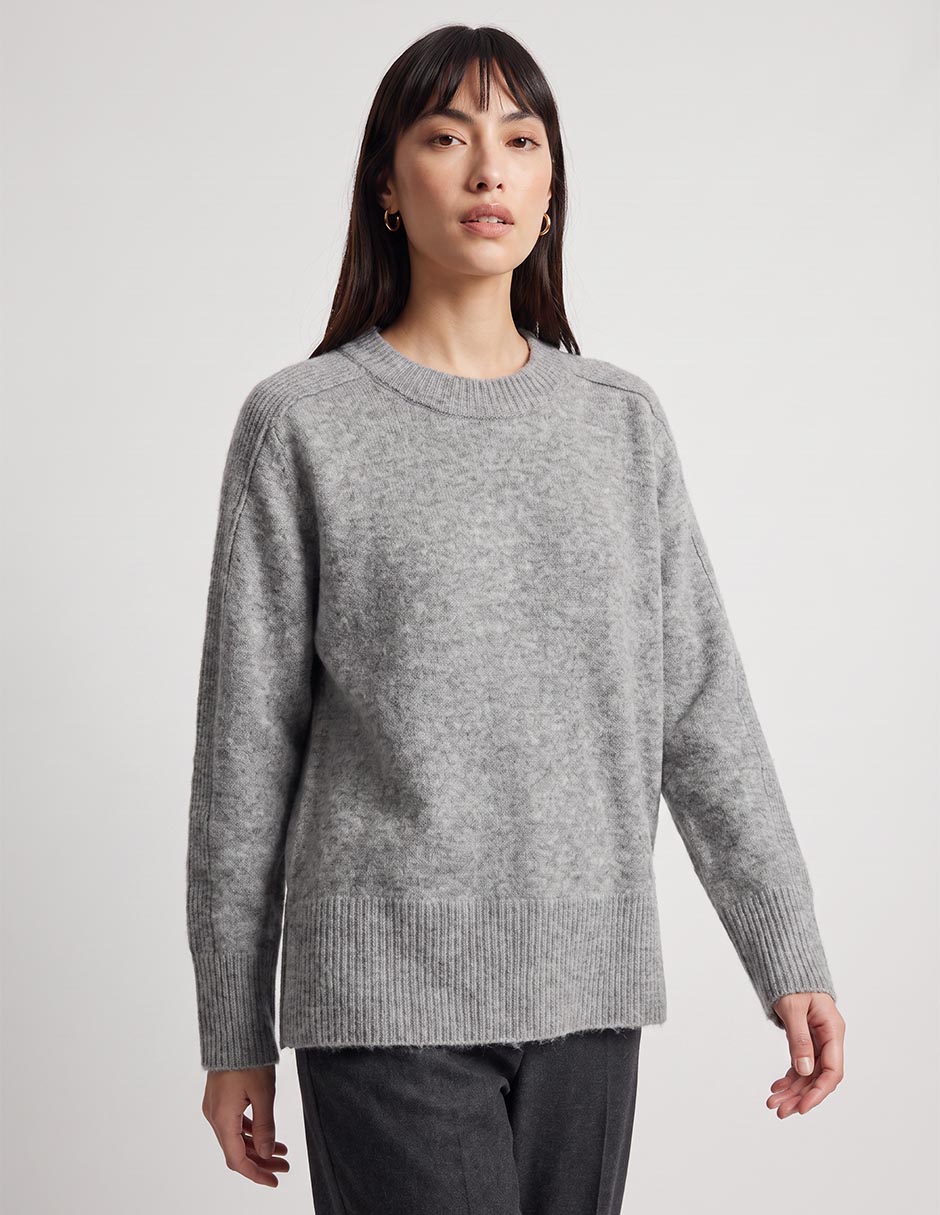 Suéter cuello redondo para mujer 2