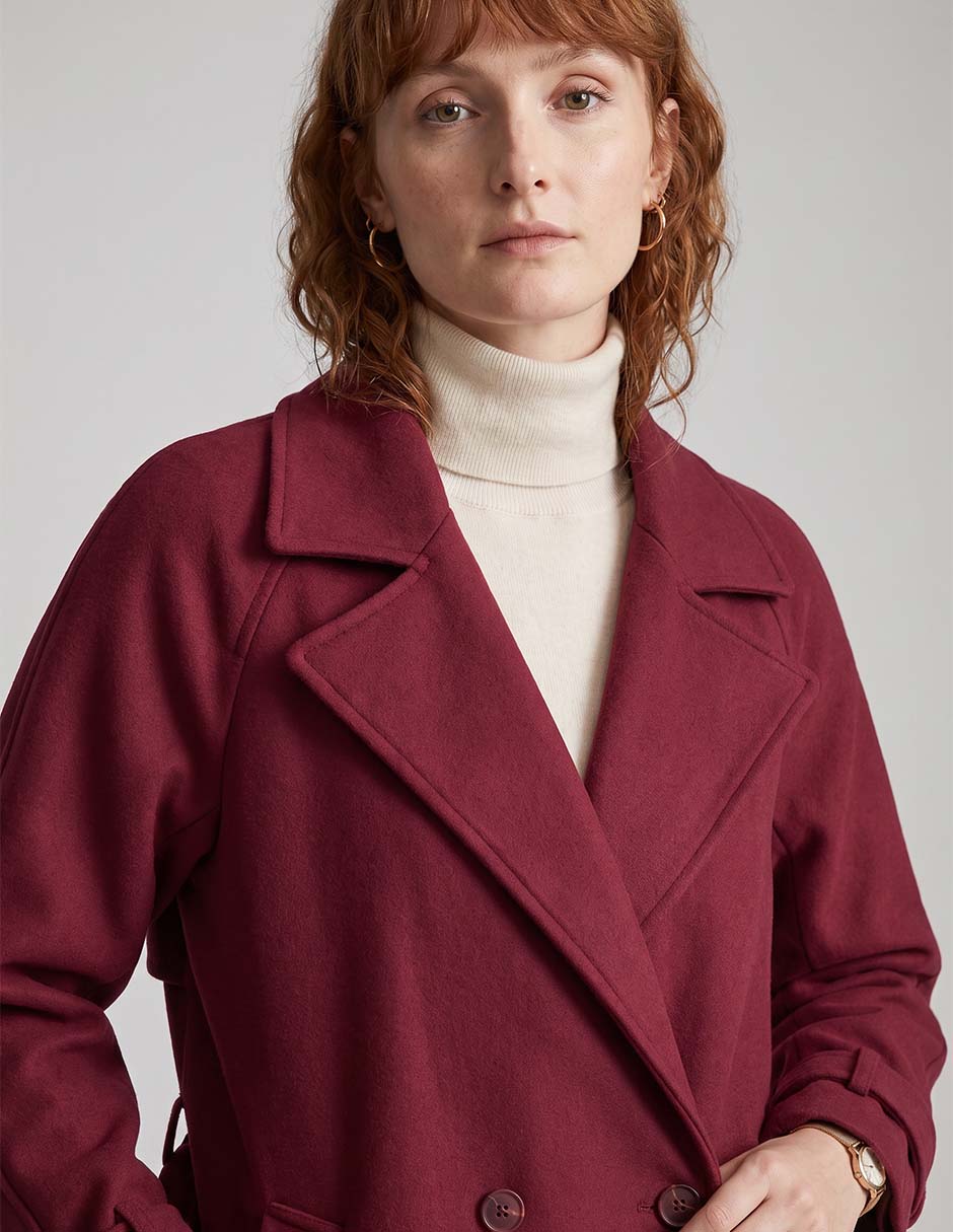 Gabardina con bolsillos para mujer 2