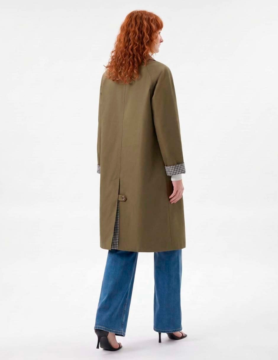 Gabardina con bolsillos para mujer 4