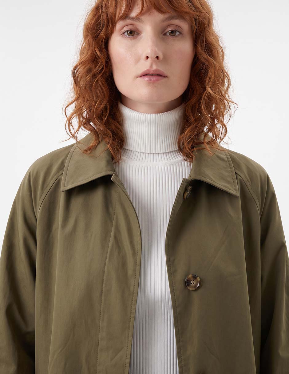 Gabardina con bolsillos para mujer 2