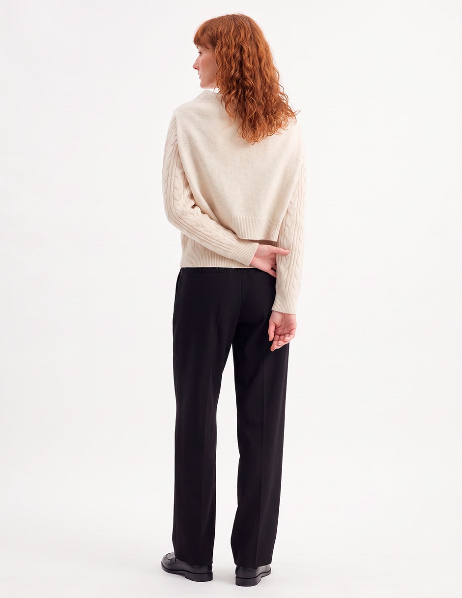 Suéter cuello redondo para mujer 4