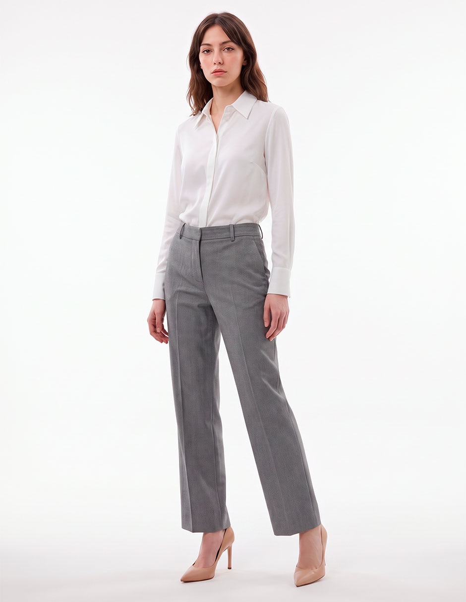 Jeans/Jegging/Jeans jogger Regular Straight SIN MODELO COMERCIAL corte Cintura alta para mujer