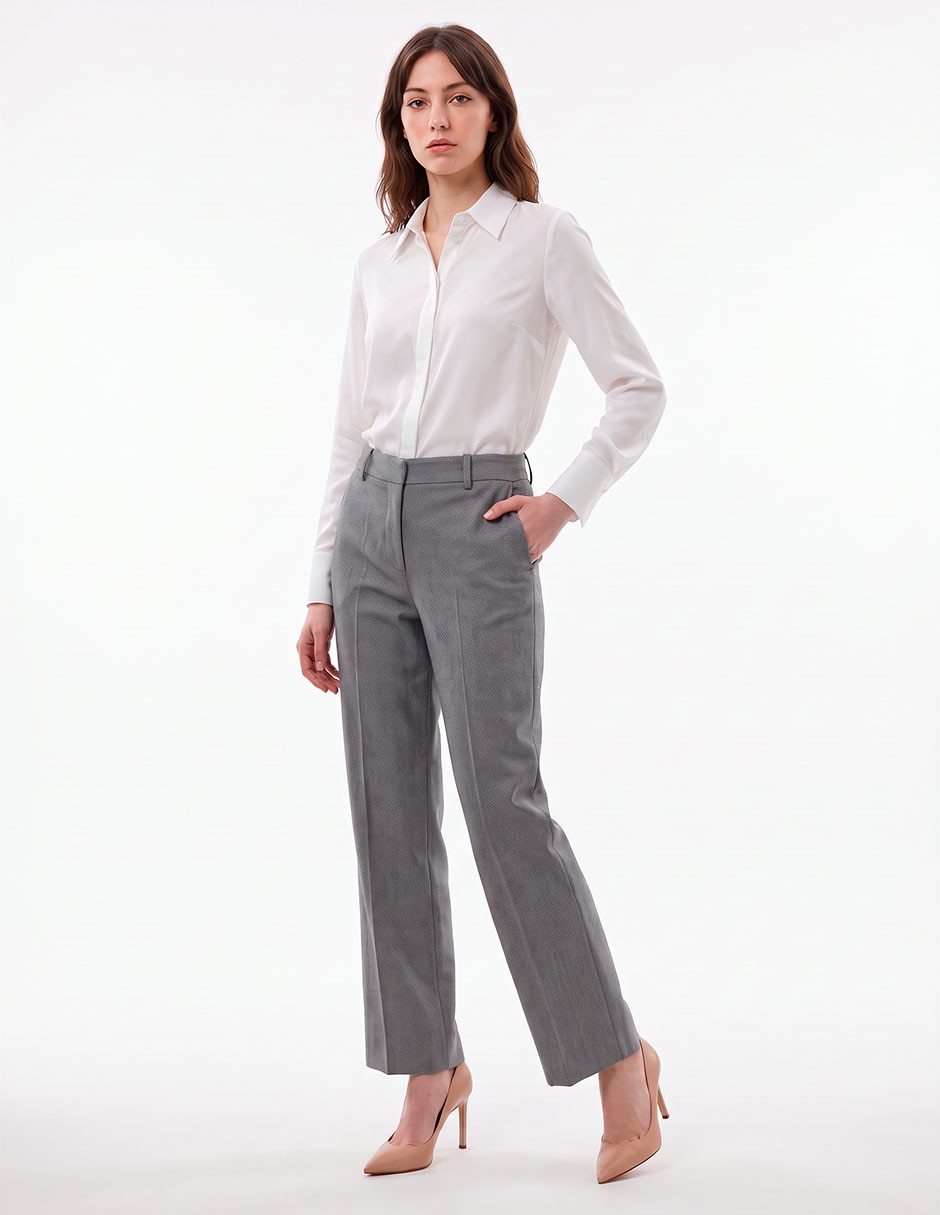Jeans/Jegging/Jeans jogger Regular Straight SIN MODELO COMERCIAL corte Cintura alta para mujer 3