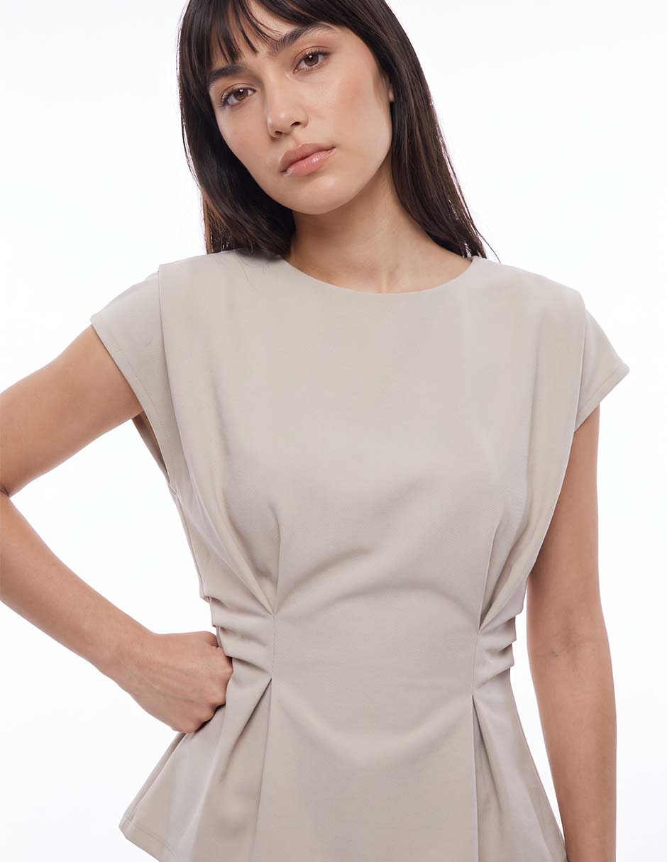 Blusa manga corta para mujer 4