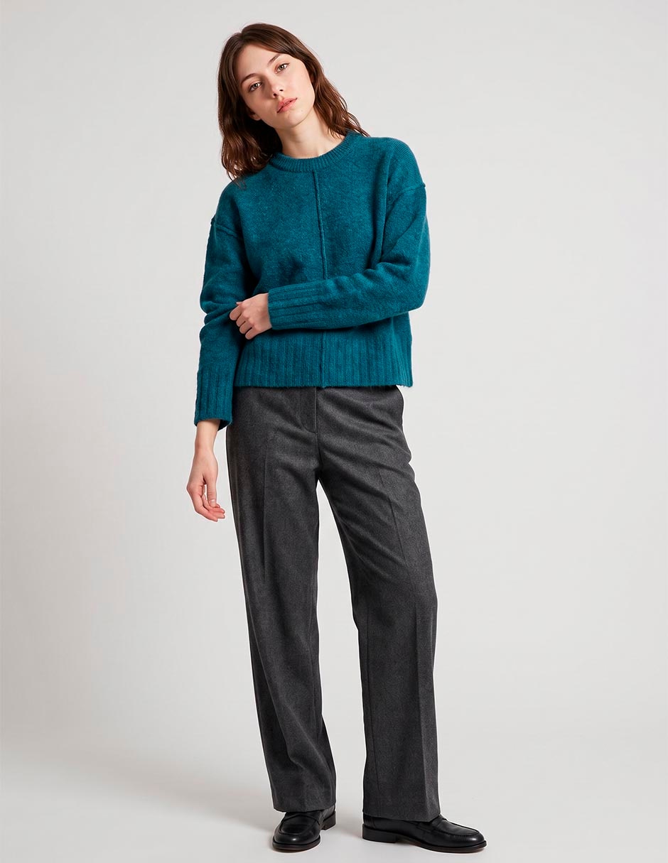 Suéter cuello redondo para mujer Suéter cuello redondo para mujer