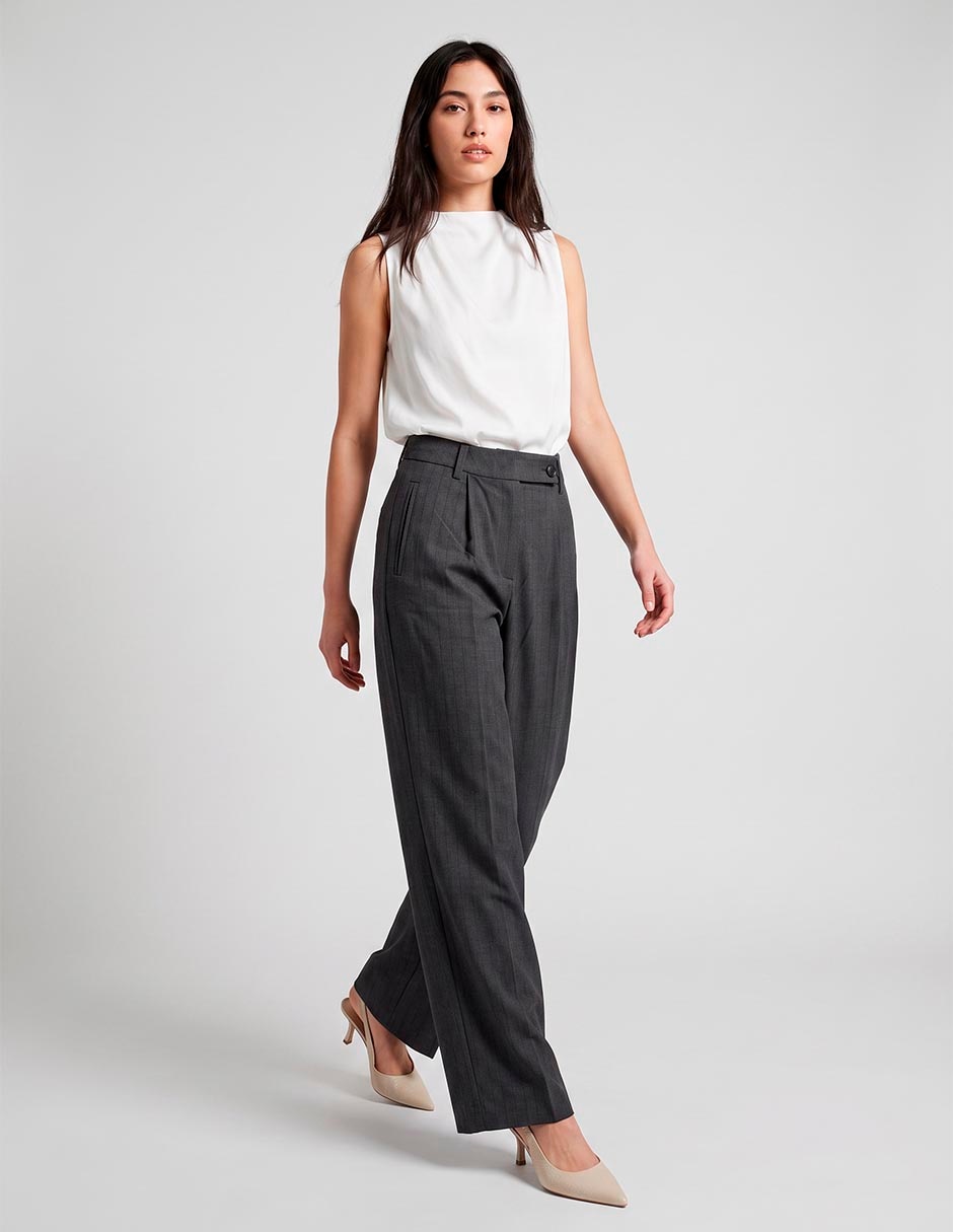 Pantalón relaxed amplio para mujer