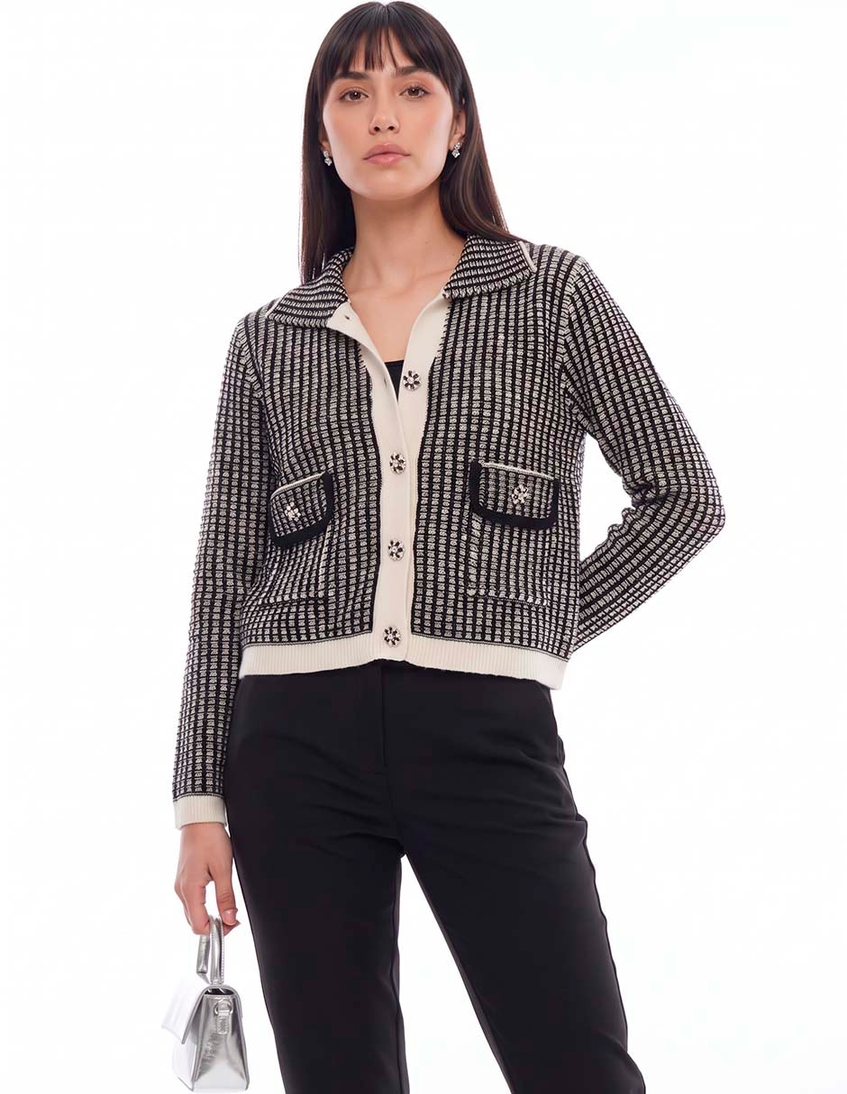 Suéter cuello camisero para mujer Suéter cuello camisero para mujer