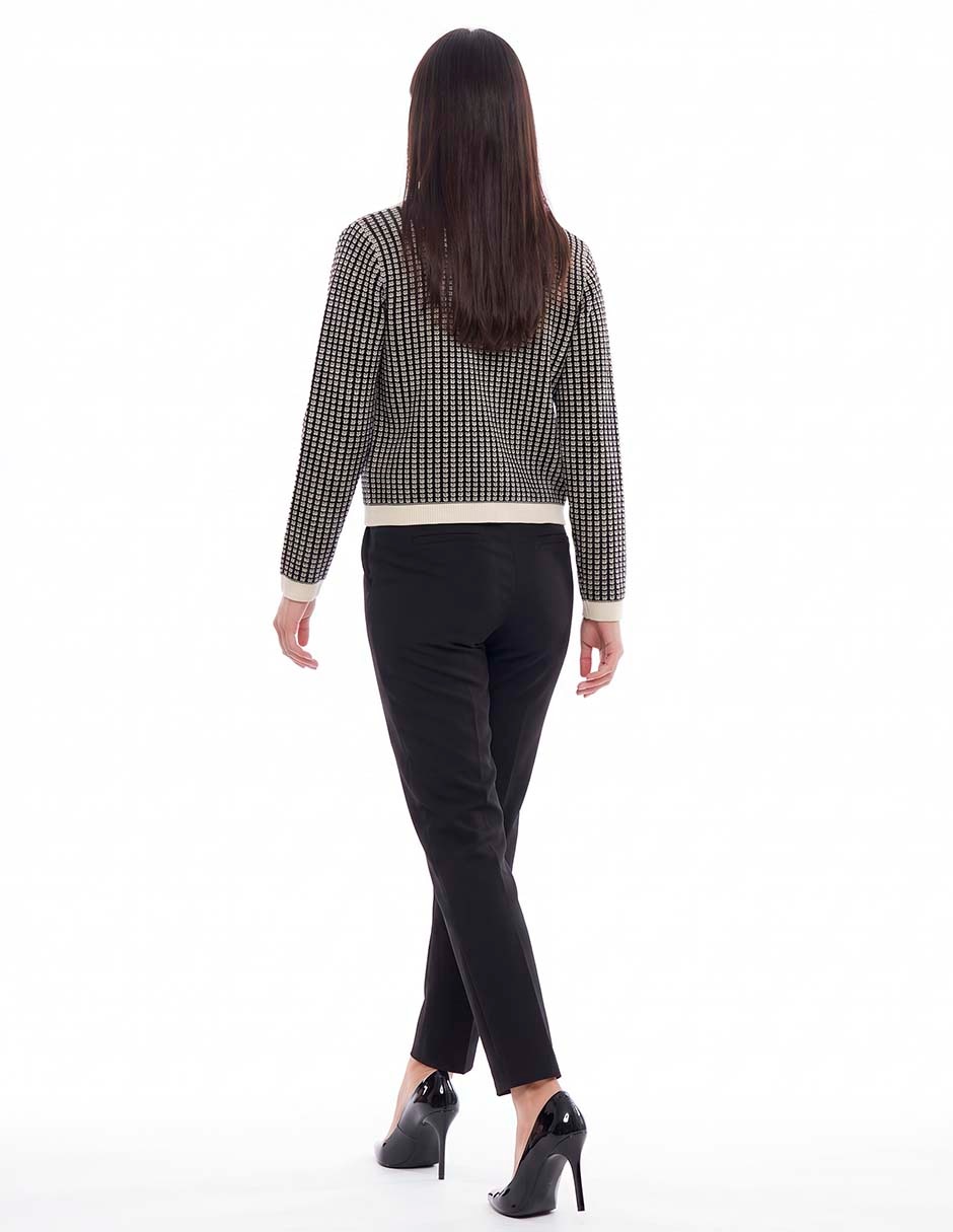 Suéter cuello camisero para mujer 2
