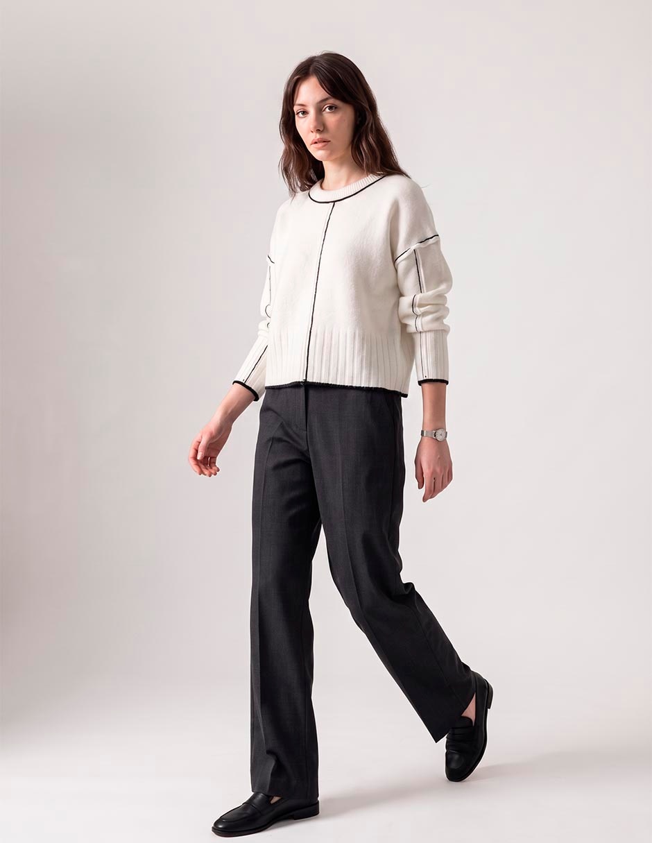Suéter cuello redondo para mujer Suéter cuello redondo para mujer