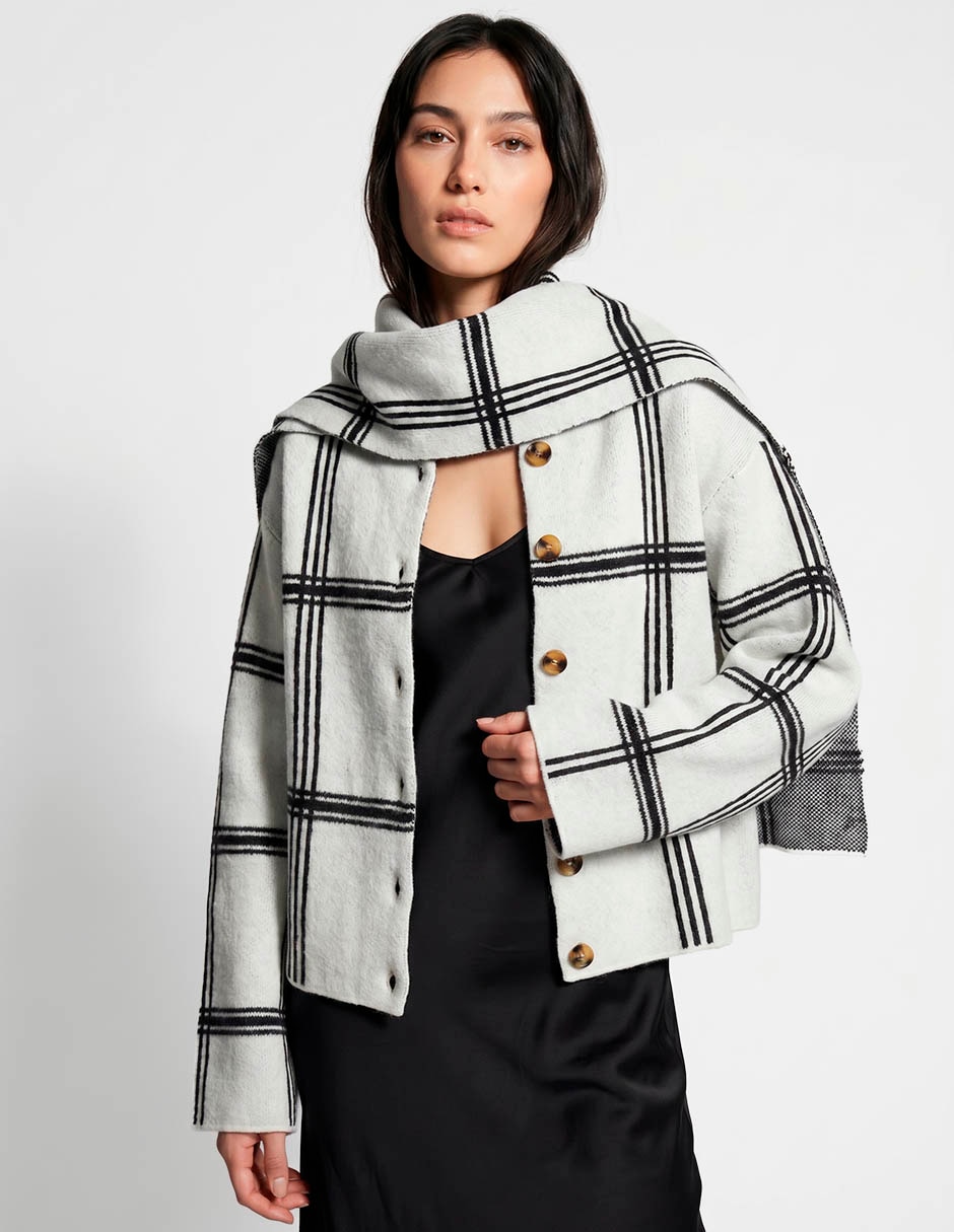 Suéter cuello con amarre para mujer Suéter cuello con amarre para mujer