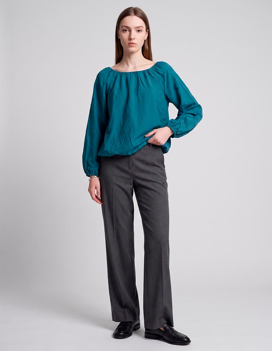 Blusa manga larga para mujer