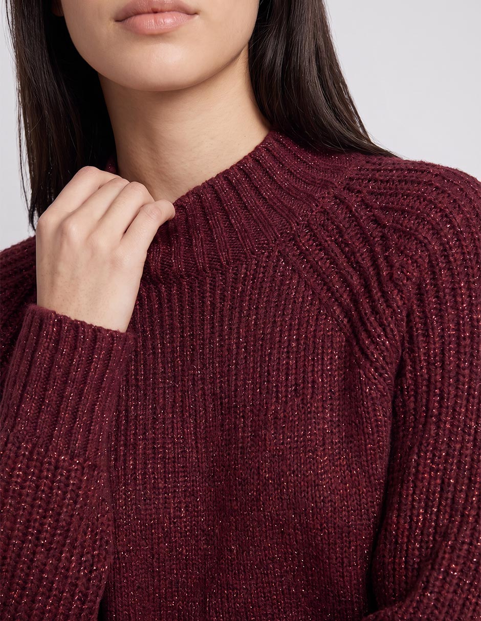 Suéter cuello alto para mujer 4