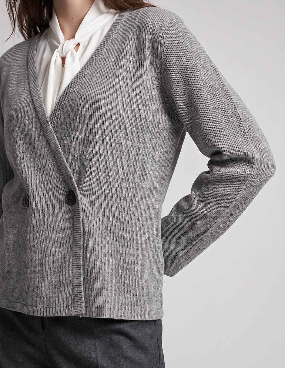 Suéter cuello v para mujer 4