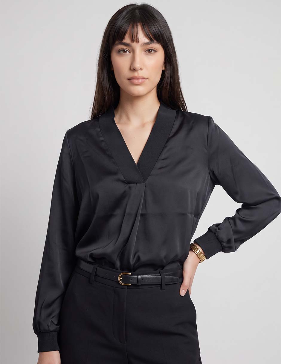 Blusa manga larga para mujer