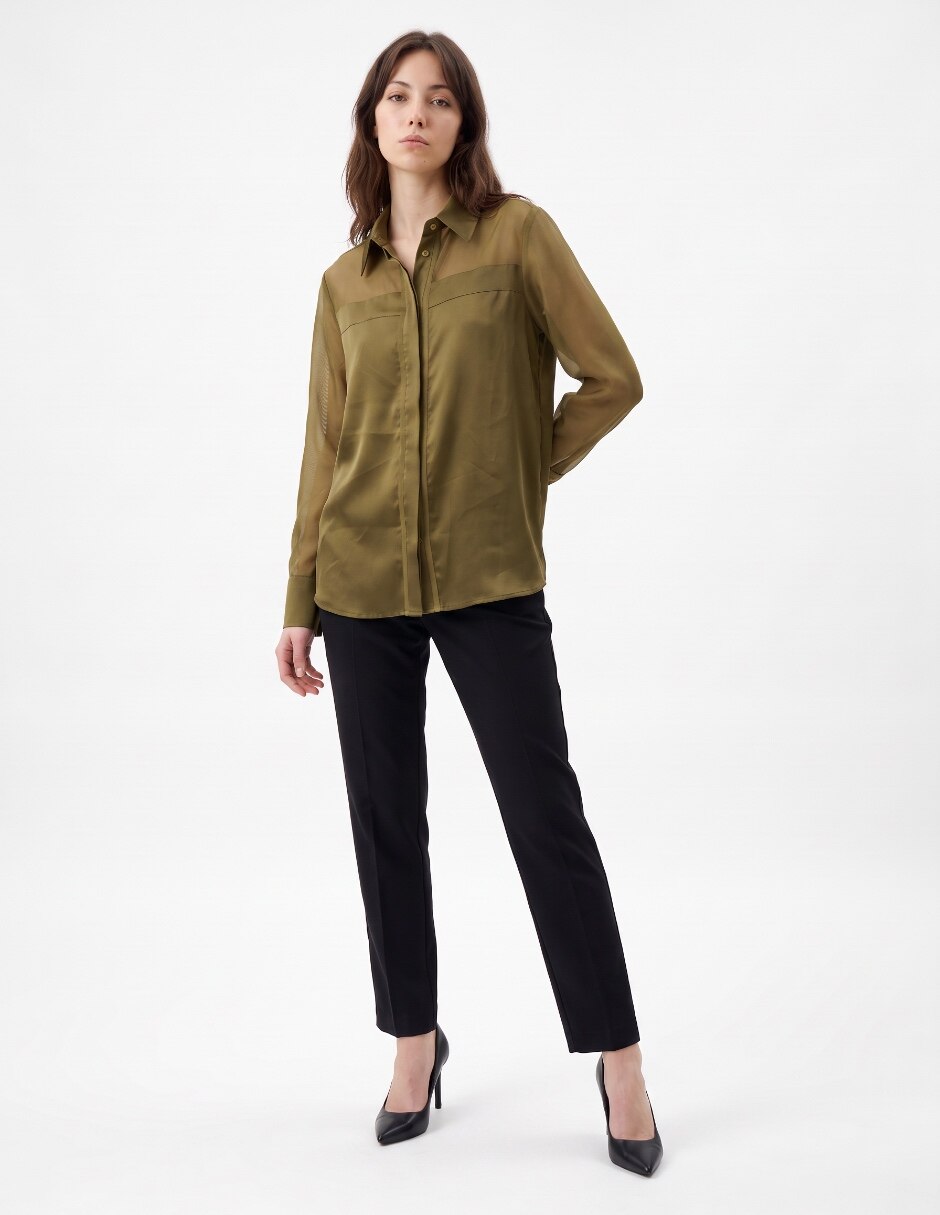 Blusa manga larga para mujer 3