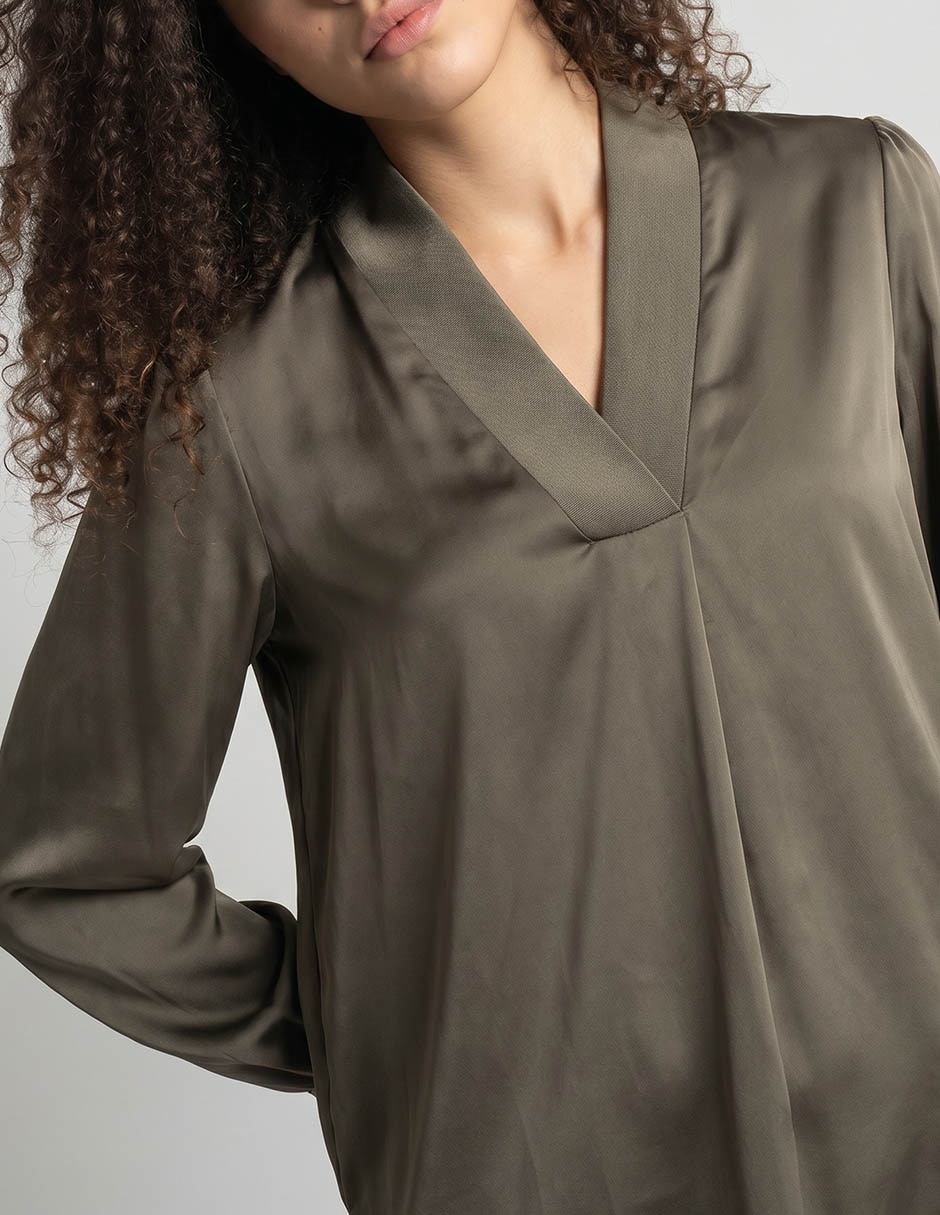Blusa manga larga para mujer