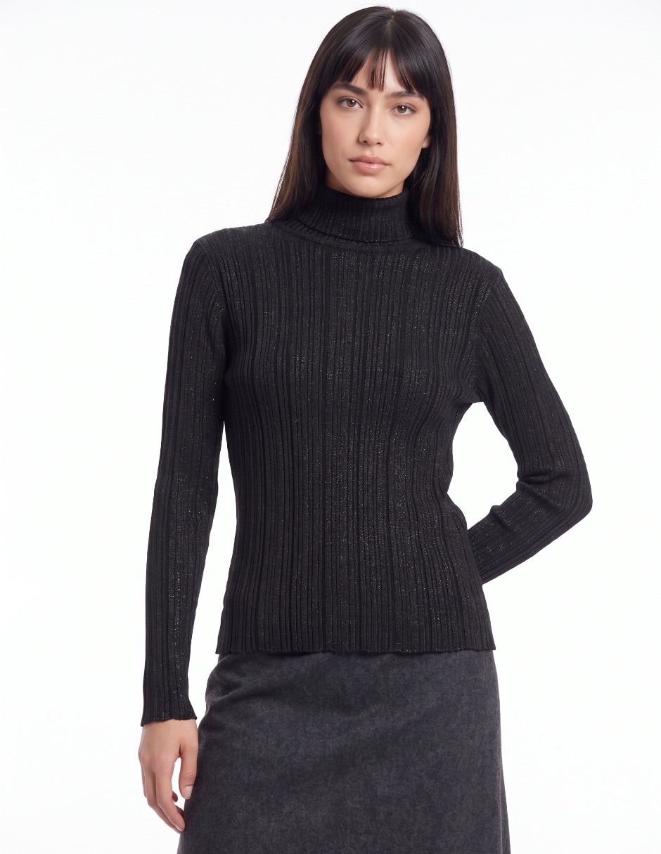 Suéter cuello tortuga para mujer 1