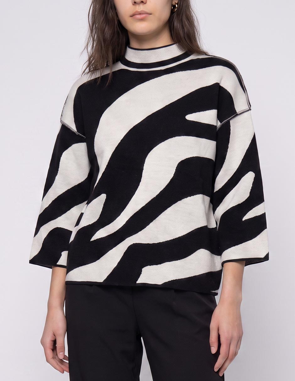 Suéter cuello simulado para mujer 4