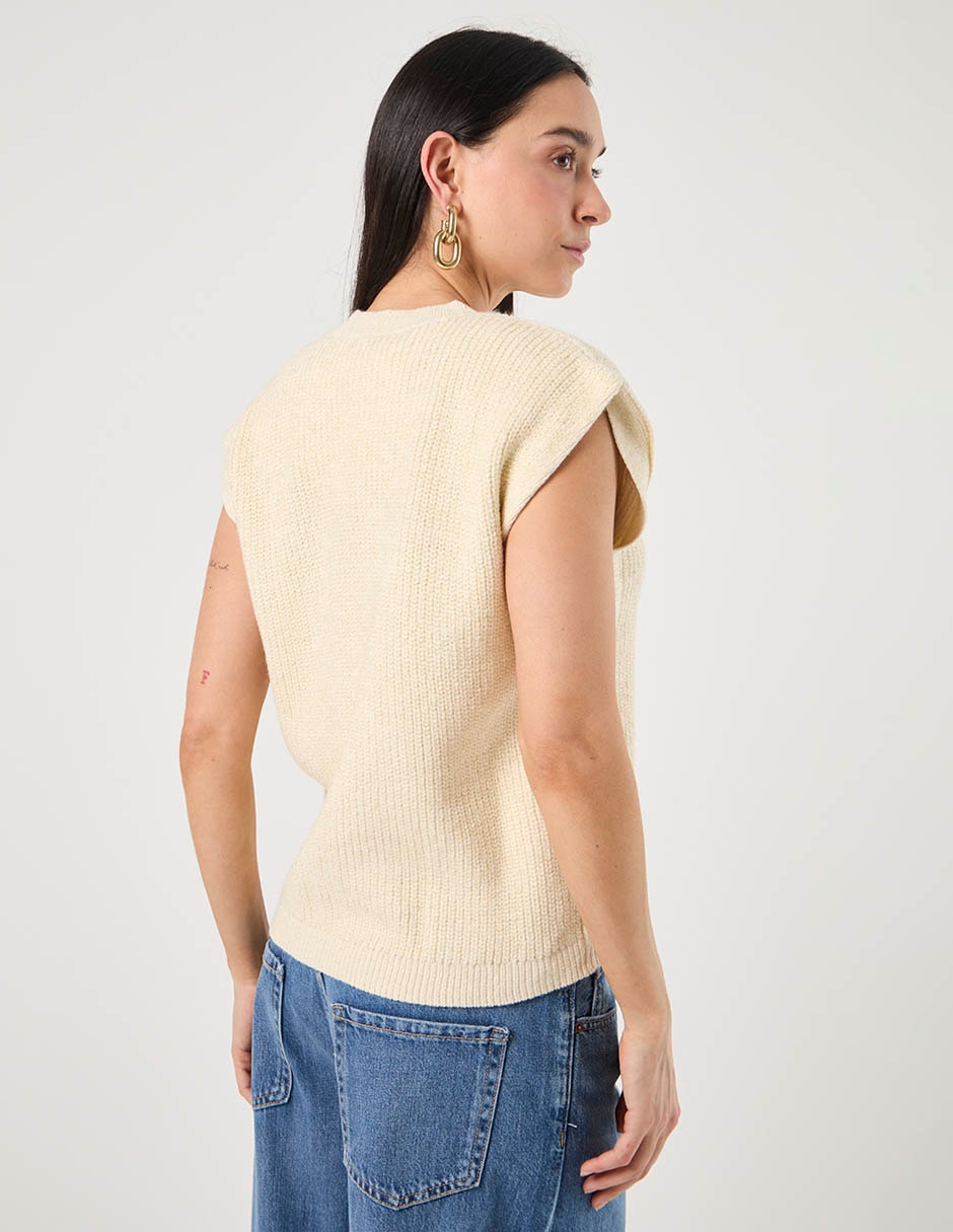 Suéter cuello redondo para mujer 2