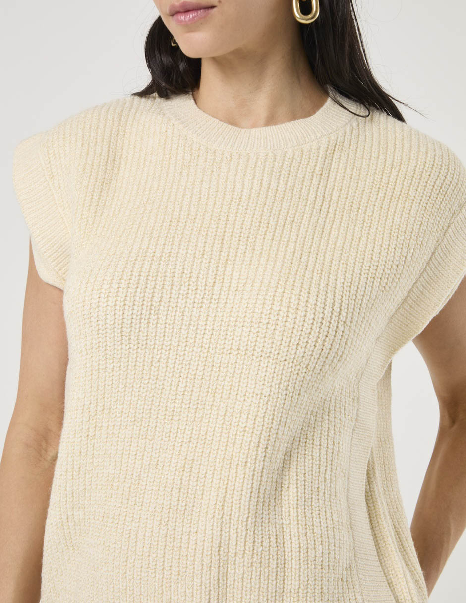 Suéter cuello redondo para mujer 4