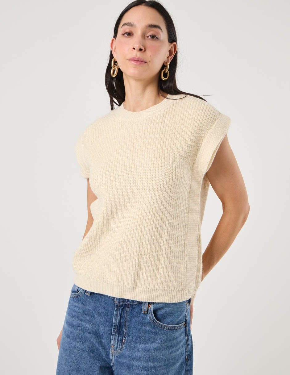 Suéter cuello redondo para mujer