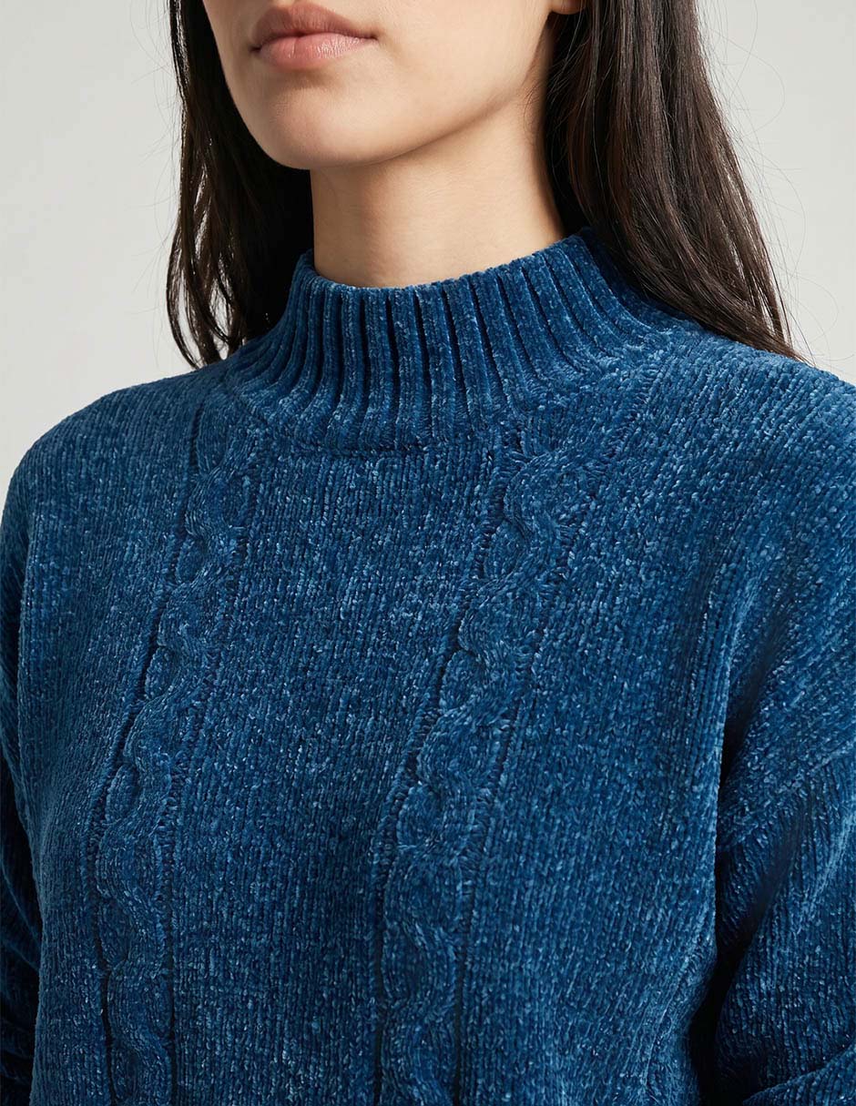Suéter cuello alto para mujer 3