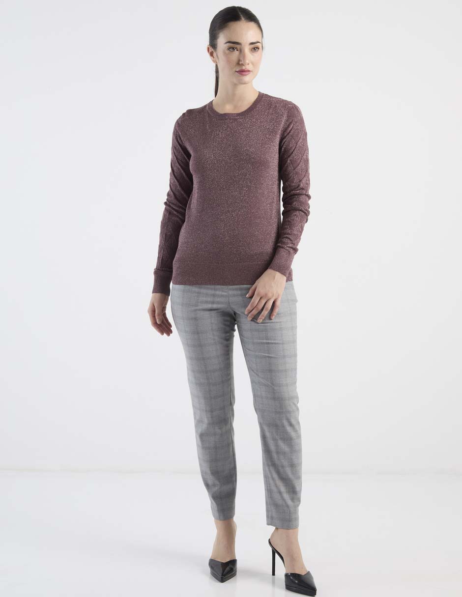 Suéter cuello redondo para mujer 3