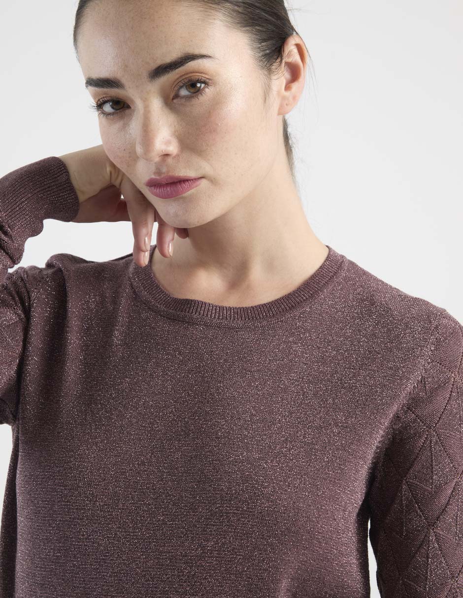 Suéter cuello redondo para mujer 5