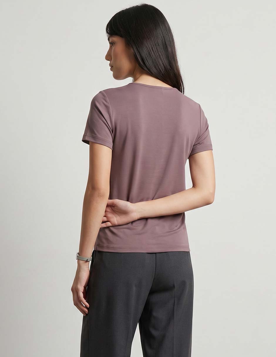 Playera cuello redondo para mujer 2