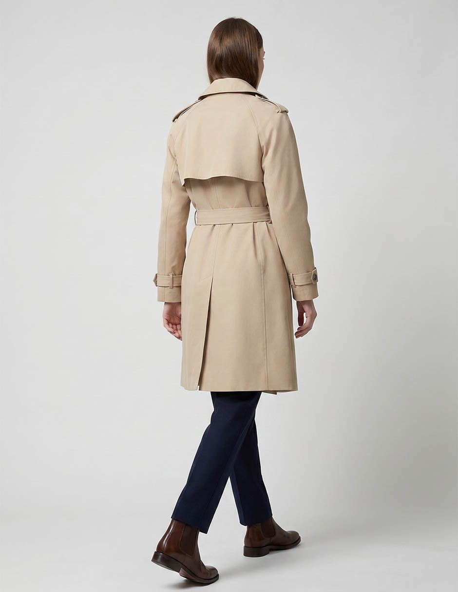 Gabardina con bolsillos Contempo para mujer