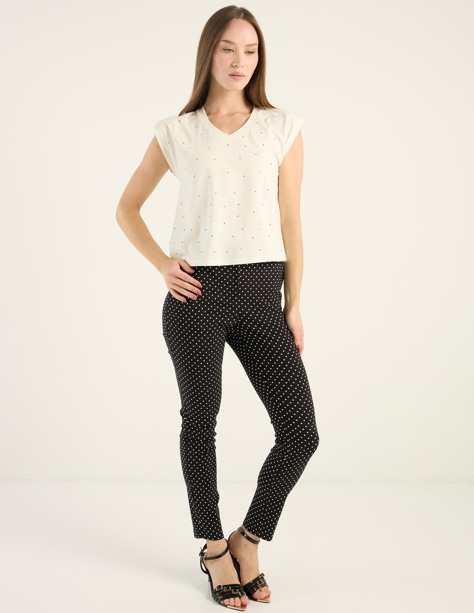 Pantalón capri skinny para mujer 4