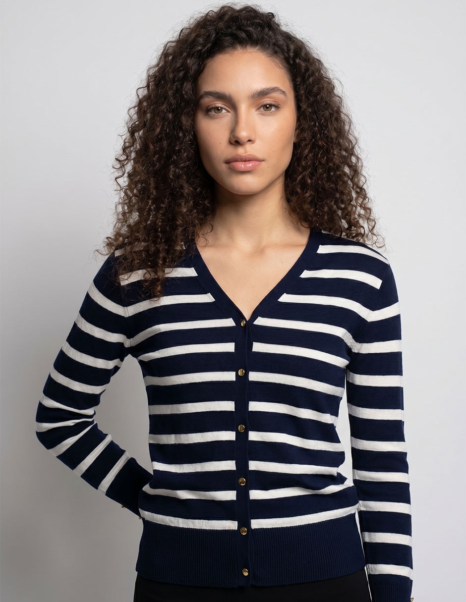 Suéter cuello v para mujer