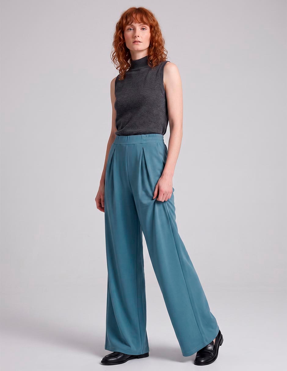 Pantalón coulotte amplio para mujer 3