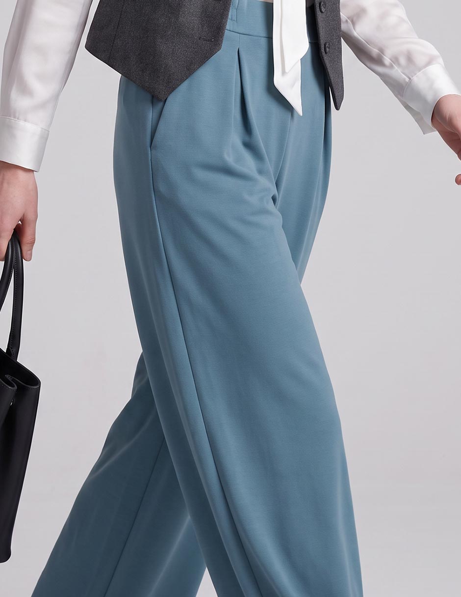 Pantalón coulotte amplio para mujer 4