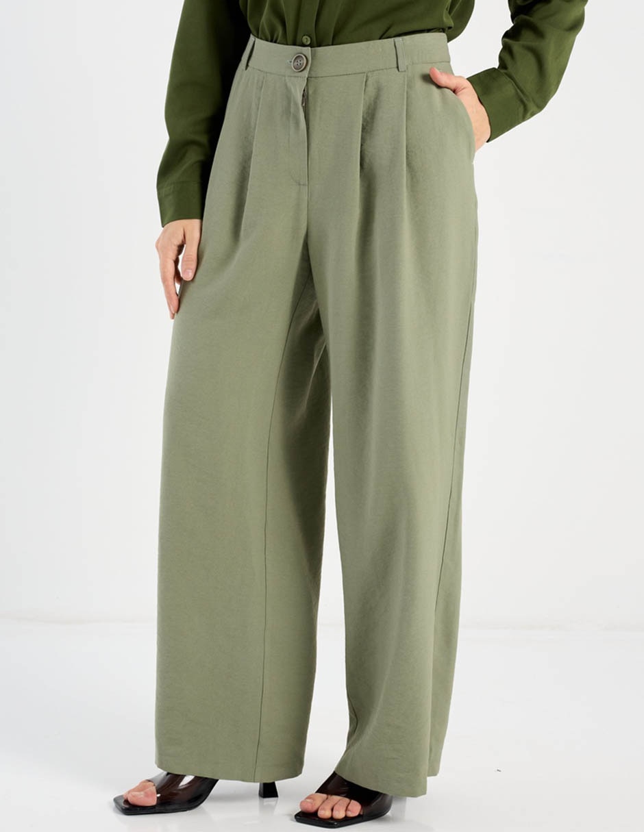 Pantalón de vestir amplio para mujer