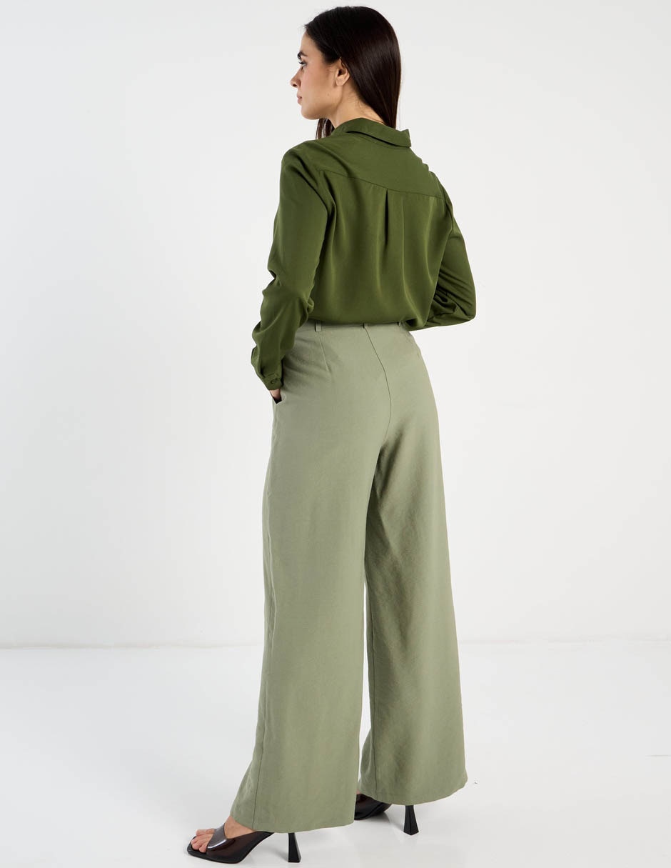 Pantalón de vestir contempo amplio para mujer