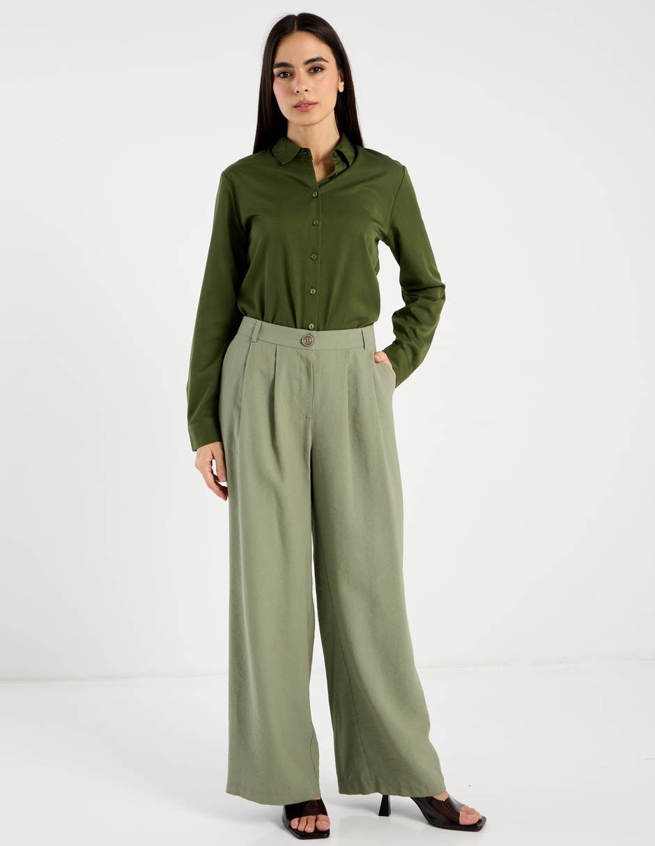 Pantalón de vestir contempo amplio para mujer