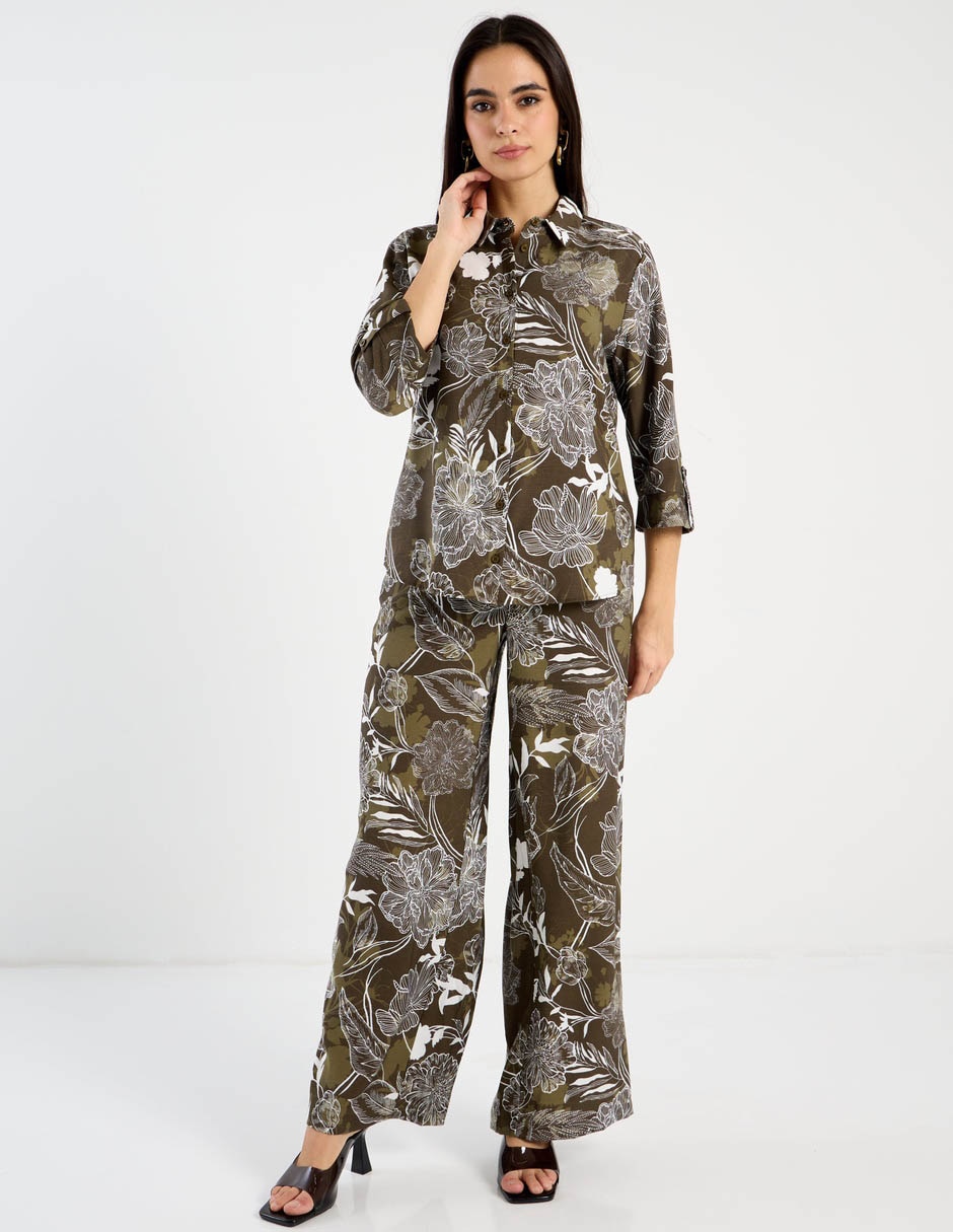 Pantalón contempo amplio para mujer
