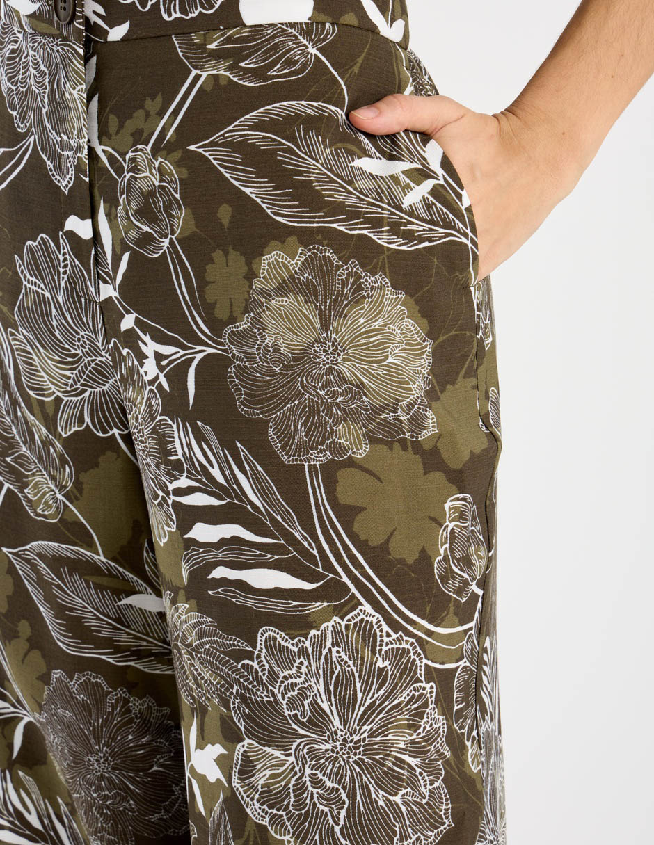 Pantalón contempo amplio para mujer